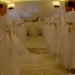 Оформление свадебного зала белоснежными воздушными тканями