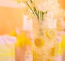 Свадьба в лимонном цвете - ваза с лимонами