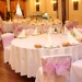 Декорирование свадебного зала тканью и цветами