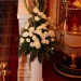 Колонна с цветами - украшение свадебного зала