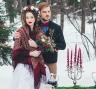 Жених и невеста фотосессия в русском стиле