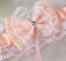 Подвязка невесты в персиковом стиле