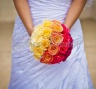 Свадебный букет с градиентной окраской
