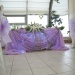 Оформление стола жениха и невесты тканью