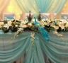 Оформление свадебного стола цветами, 110 см