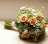 Персиковый букет невесты