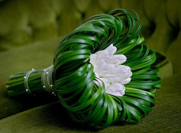 Букет невесты «Белые тюльпаны»