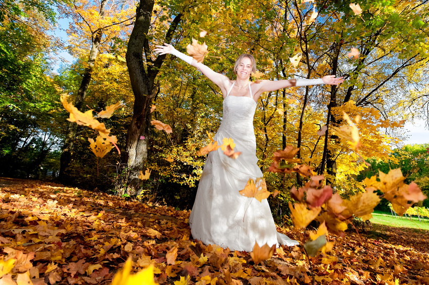 идеи для свадебной фотосессии осенью