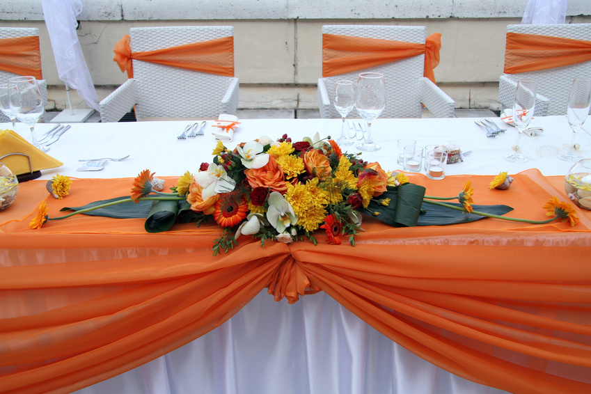 оформление стола на свадьбе в осеннем стиле