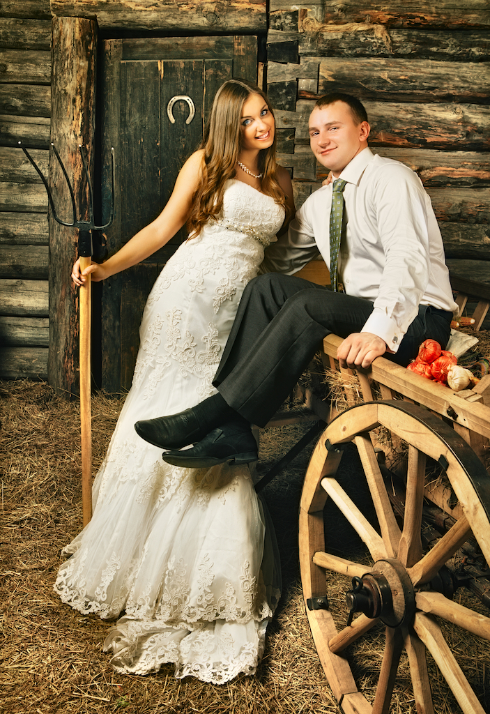 Свадьба в русском стиле летом