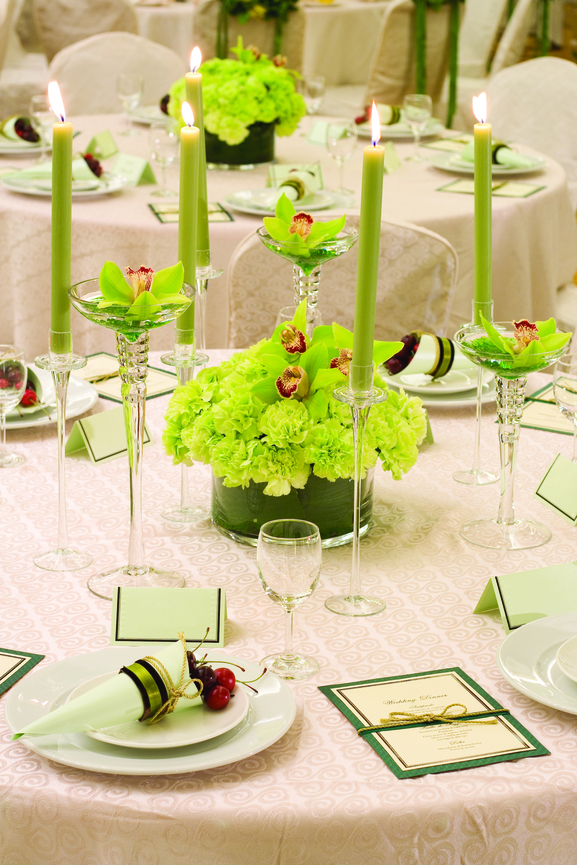 Свадебный букет 2016 ярких зеленых цветов