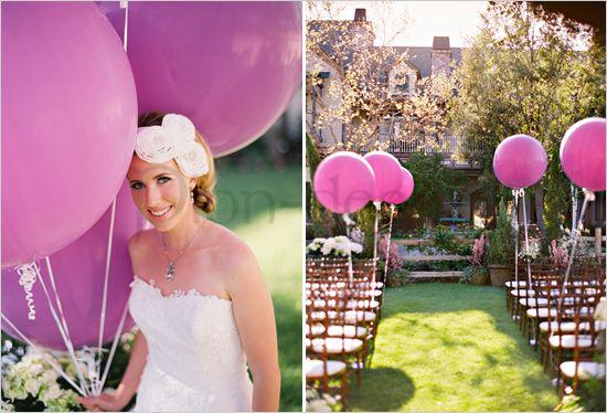 Огромные шары для украшения свадьбы