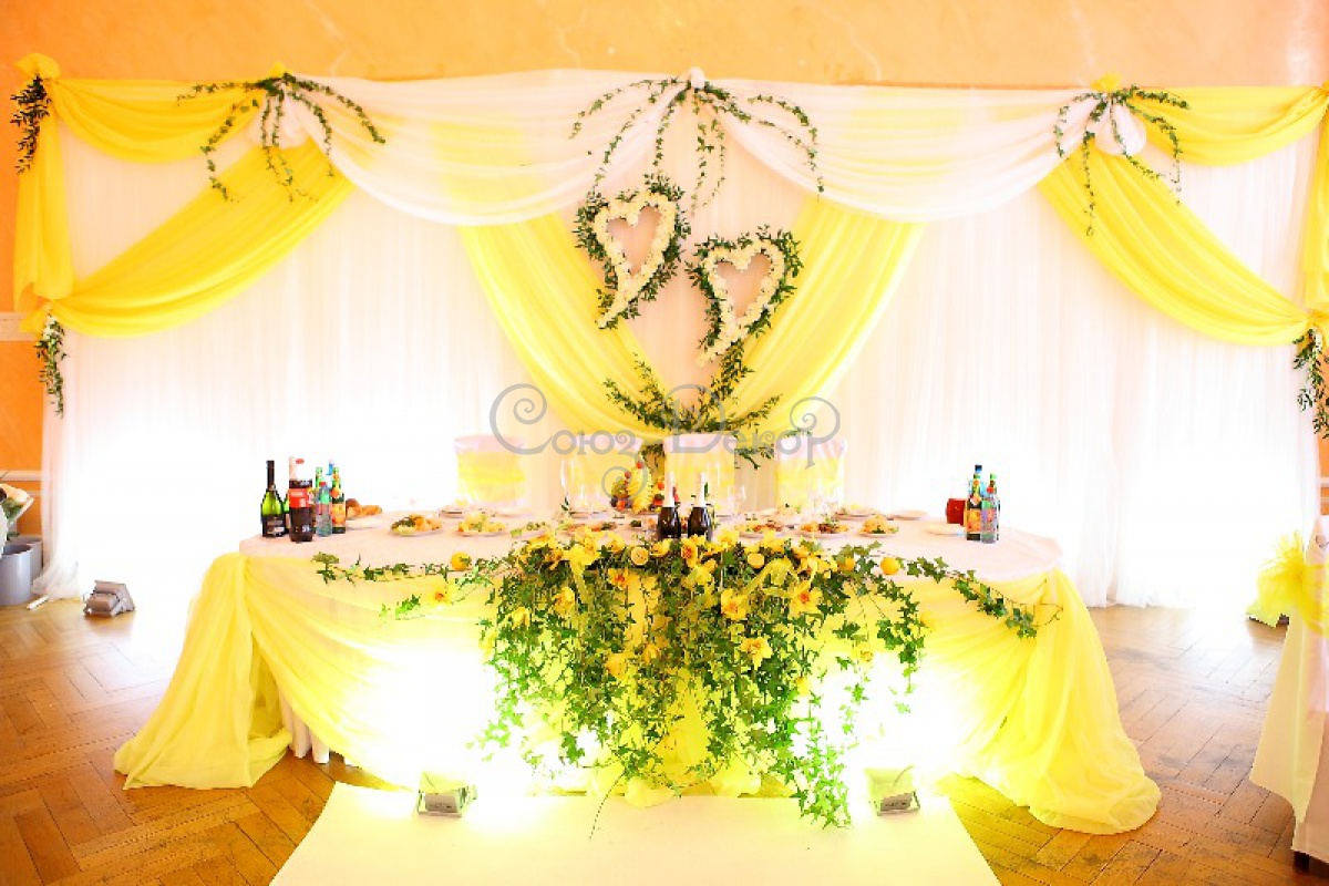 Свадебный декор 2016 в лимонном цвете