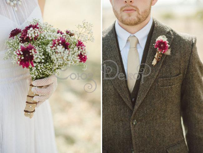 Простой букет невесты для стильной свадьбы 2016